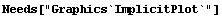 Needs["Graphics`ImplicitPlot`"]
