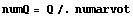 numQ = Q /. numarvot