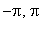 -pi, pi