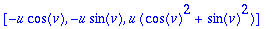 vector([-u*cos(v), -u*sin(v), u*(cos(v)^2+sin(v)^2)...