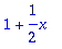 1+1/2*x