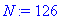N := 126