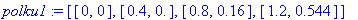 polku1 := [[0, 0], [.4, 0.], [.8, .16], [1.2, .544]]