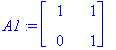 A1 := Matrix(%id = 2418256)