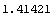 1.4142135623730951`