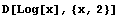 D[Log[x], {x, 2}]