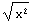 x^2^(1/2)