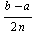 (b - a)/(2 n)